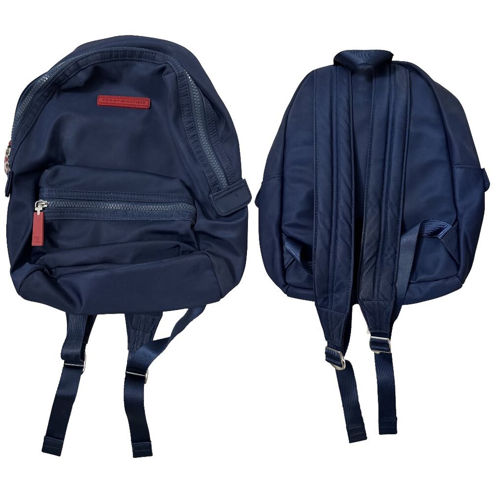 Tommy Hilfiger Navy Blue Nylon Mini Backpack